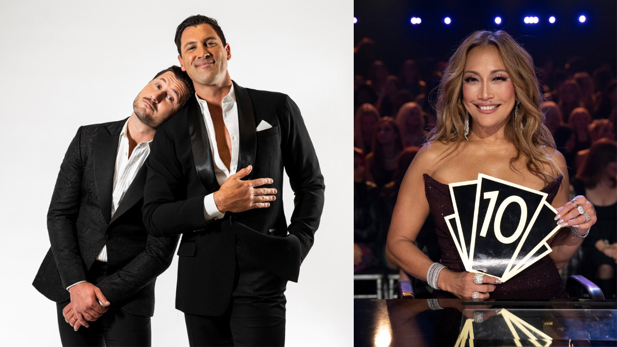 「離開這裡」：呃哦，「DWTS」評委 Carrie Ann Inaba 剛剛被 Chmerkovskiy 兄弟給她蒙上陰影