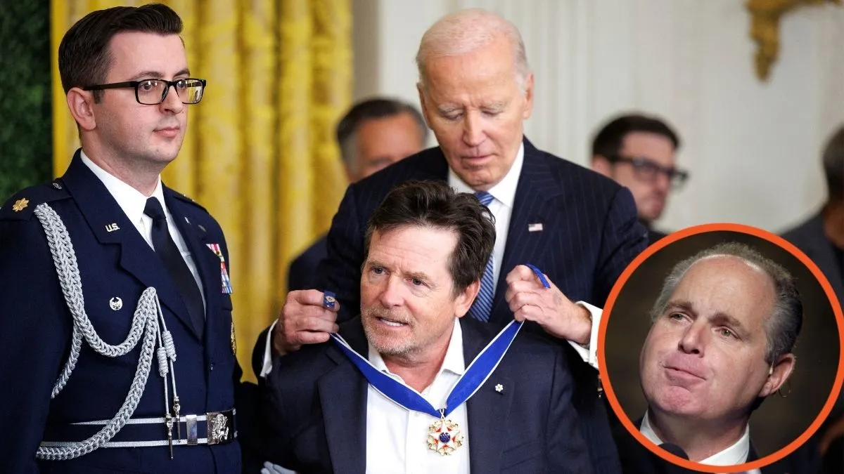 Joe Biden trao cho Michael J. Fox Huân chương Tự do của Tổng thống đã thuyết phục mọi người rằng Rush Limbaugh đang 'ngẩng mặt lên từ địa ngục'